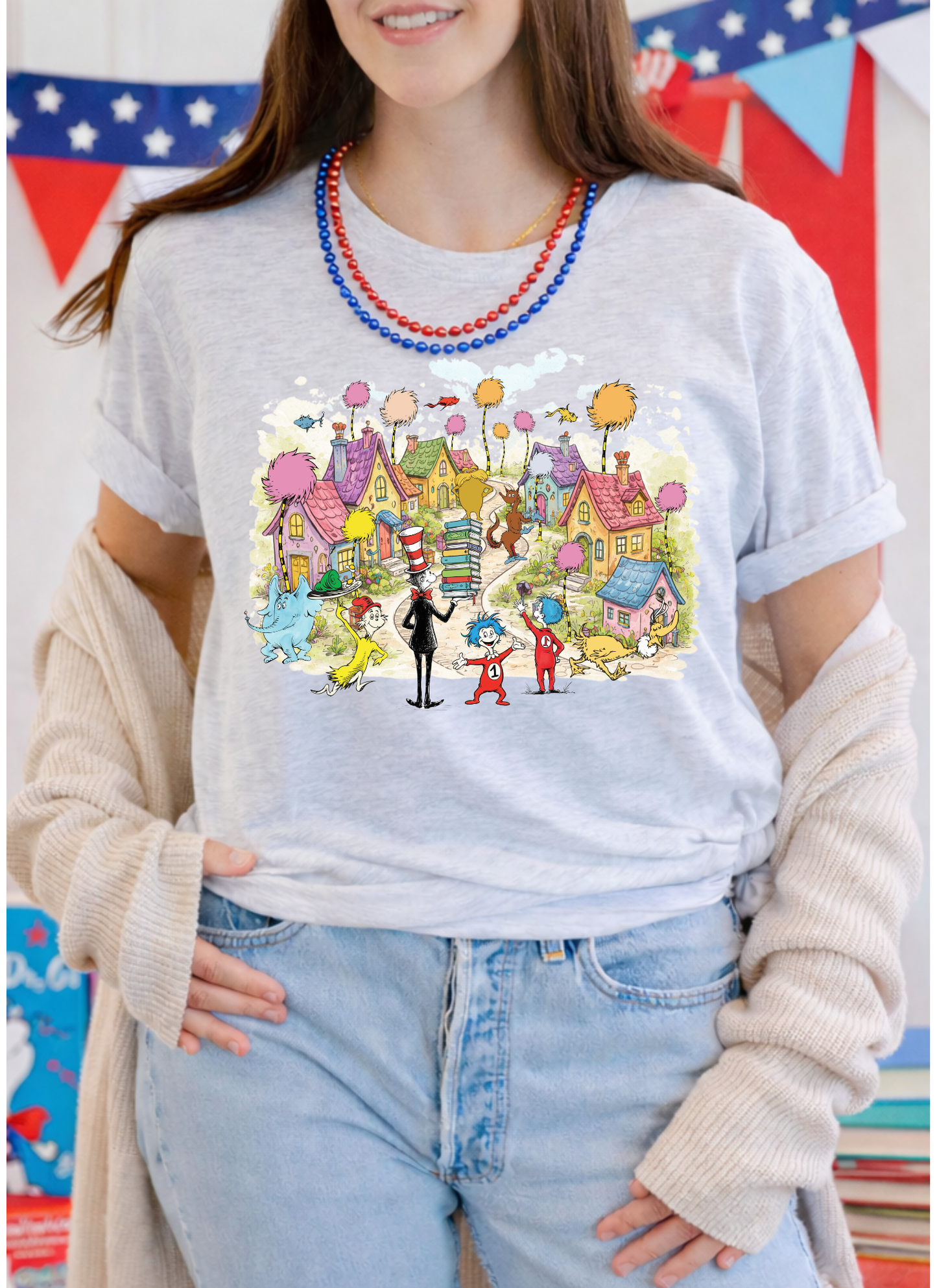 Dr. Seuss Read Across America Whoville Design Shirt