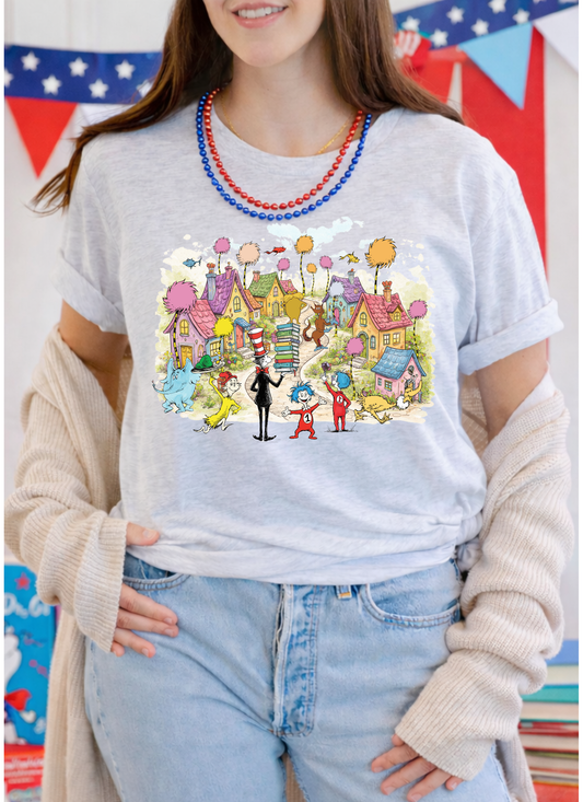 Dr. Seuss Read Across America Whoville Design Shirt